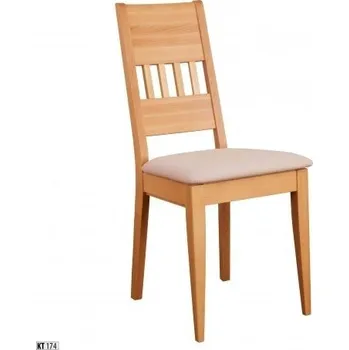 Jídelní židle Drewmax Jídelní židle KT174 masiv buk (Barva dřeva: Cherry, Barva čalounění: Sab944)