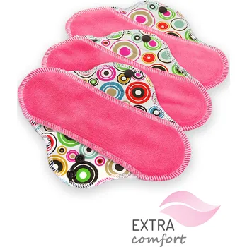 Menstruační vložka Petit Lulu s.r.o. Kroužky - látková vložka STANDARD (SLIM) - Látková vložka STANDARD 3 ks