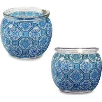 Svíčka Vonná svíčka ve skle, vůně oceánu - 7,2*7,2*6 cm