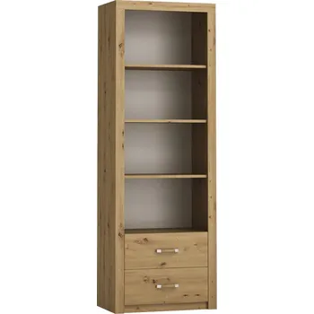 Knihovna Regál se zásuvkami dub artisan MEGAN R1