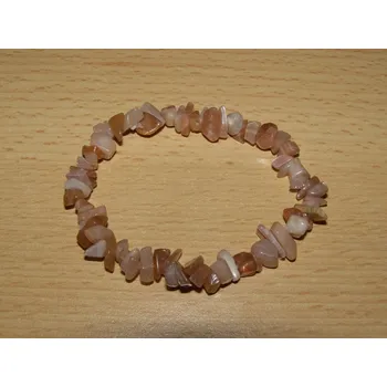 Drahý kámen Sluneční kámen pravý - Náramek - tromlované kameny - knt35