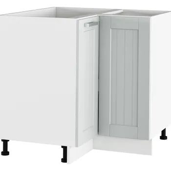 Kuchyňská skříňka Tempo Kondela Spodní rohová skříňka, světlešedá/bílá, univerzální, JULIA TYP 62