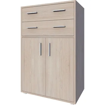 Komoda Komoda dvoudvéřová se zásuvkami dub sonoma R10(800) ADAM