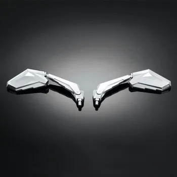 Zrcátko pro motocykl Highway Hawk H91-847 Zrcátka Nitro Old Classic Look L/P vč. adapt. Yamaha 2ks - Chrom