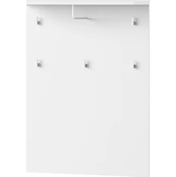 Věšák Panel s věšáky bílý lesk/bílá SELENE 20