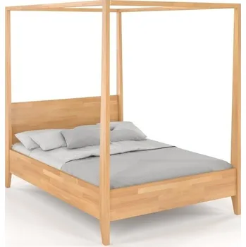 Postel Visby Postel Canopy 180x200 cm, buk masiv (Barva dřeva: Palisandr, Volba roštu: 14-laťkový rošt)