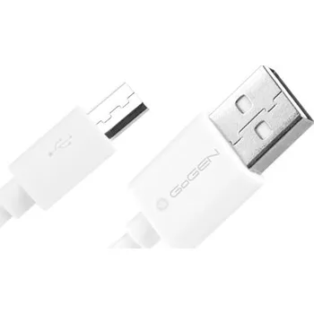 Kabel GoGEN USB/micro USB, 2m - bílý