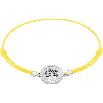 Náramek biju Elastický náramek se stromem života – žlutá gumička 1907