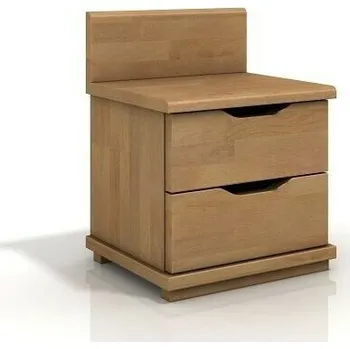 Noční stolek Visby Noční stolek Arhus High 2S, buk masiv (Barva dřeva: Ořech)