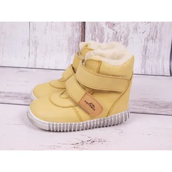 Chlapecká zimní obuv Bosé Pegresky zimní obuv Pegres 1706 Exclusive ŽLUTÉ suché zipy velikost: 23