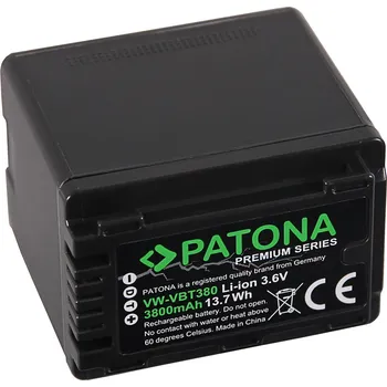 Aku Panasonic VW-VBT380 3800mAh Li-Ion 3,6V Premium
