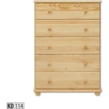 Drewmax Komoda KD114 masiv (Barva dřeva: Dub)