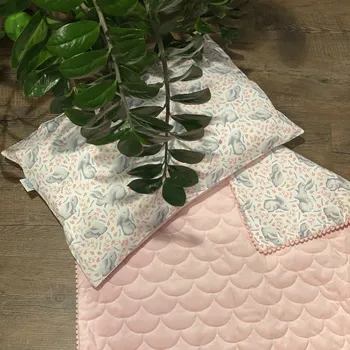 Dětská deka Lily is sailing Deka Zajíčci růžový velvet Velikost: 0-3 let: 70 x 90 cm