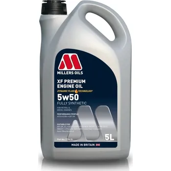 Auto-moto MILLERS OILS XF PREMIUM 5w50 77265 plně syntetický, 5 l