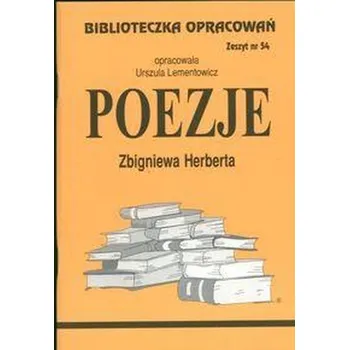 Encyklopedie Biblioteczka opracowań nr 054 Poezje Herberta - Urszula Lementowicz