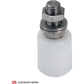 Vodicí kladka 30x40 mm, závit M14 pro horní vedení posuvné brány, nylon / nerez / AISI304