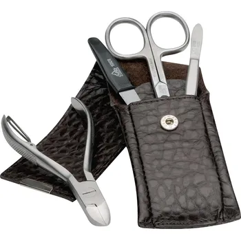 ERBE SOLINGEN Pánská kožená cestovní manikúra 9849 hnědá