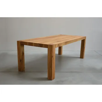 Jídelní stůl HAHNHOLZ Masivní dubový jídelní stůl (rozložitelný) Objednat v délce: 120 cm, šířka: 100 cm, výška: 80 cm