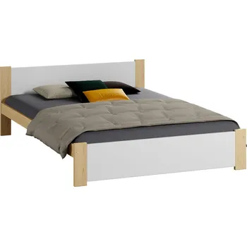 Postel Eoshop Dřevěná postel DMD 3, 160x200 + rošt ZDARMA, borovice / bílá