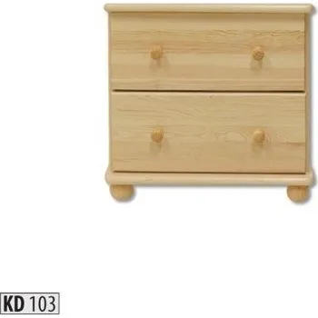 Nábytek Drewmax Komoda KD103 masiv (Barva dřeva: Dub)