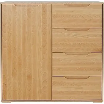 Nábytek Drewmax Komoda KD426 masiv buk (Barva dřeva: Koniak)