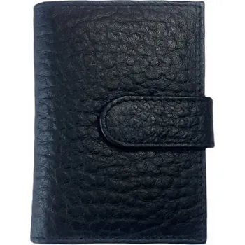 Obal na doklad WILD FASHION4U Kožené pouzdro na karty a doklady 02-l černá