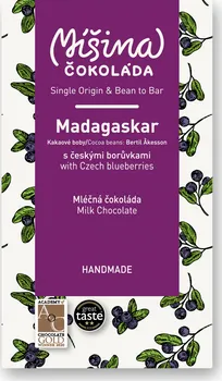 Čokoláda Míšina čokoláda Madagaskar mléčná 58,5 % 50 g