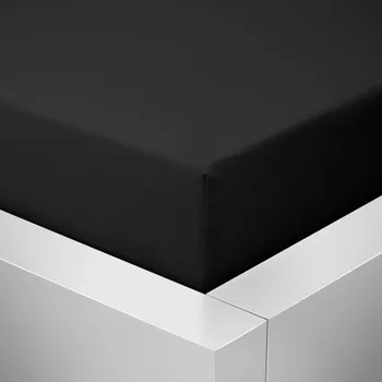 Prostěradlo Numberoplus Jersey prostěradlo černá Velikost: 160 x 200 cm