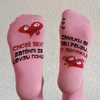Dámské ponožky Veselé ponožky Chceš sex