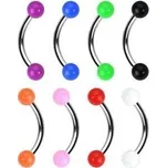 Piercing do obočí (oranžová)