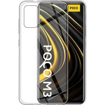 Pouzdro na mobilní telefon Kryt Xiaomi Poco M3 silikon průhledný (obal neboli pouzdro na Xiaomi Poco M3)