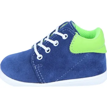 Chlapecké polobotky Jonap kožené capáčky KID modrozelná 19