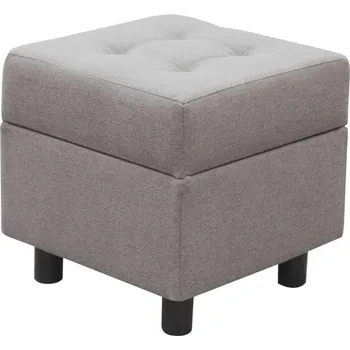 Taburet Taburet s úložným prostorem šedý GRANDE NEW