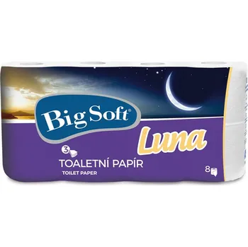 Toaletní papír Big Soft Luna 3vrstvý 8 ks