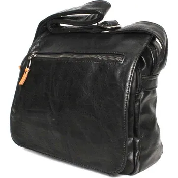 Pánská středně velká pánská crossbody taška MAIMAX 335-6 černá | KabelkyproVas.cz