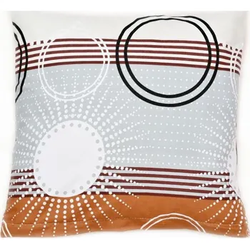 Povlak na dekorativní polštářek Bellatex Povlak na polštář bavlněný 40 x 40 cm hnědé paprsky