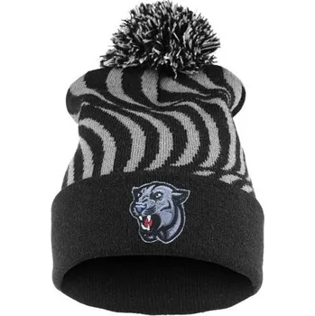 Čepice Černá čepice Beanie s pumou a bambulí Cixi Dongkuo F23032
