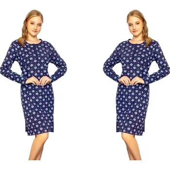 Dámská košilka La Penna s modrými květy XL