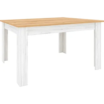 Jídelní stůl Tempo Kondela Jídelní stůl, rozkládací, dub craft zlatý/dub craft bílý, 135-184x86 cm, SUDBURY