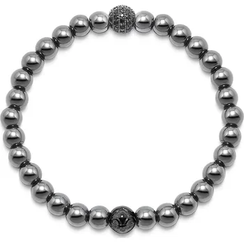 Náramek Pánský náramek Nialaya hematit MCHCO027XL