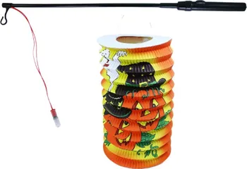 Party dekorace Rappa Lampion se svítící hůlkou Halloween 15 cm