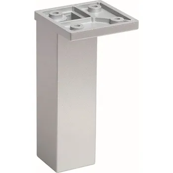 Nábytkové kování Poliplast Nábytková nožka hranatá s rektifikací 33 x 100 šedá