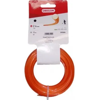 Zahrada Žací struna 2,4 mm x 15 m - ORANŽOVÁ KULATÁ (593654)