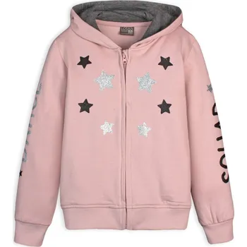 Dívčí mikina Dívčí mikina s kapucí LOSAN SQUAD světle růžová Velikost: 92