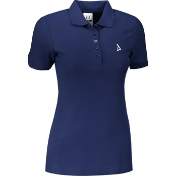 Dámské tričko Dámské premium triko s límečkem ALTISPORT ALW002210 PŮLNOČNÍ MODRÁ S