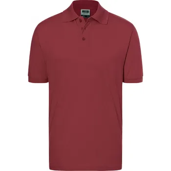 Pánské tričko Pánské triko s límečkem premium JAMES NICHOLSON JN070 WINE S