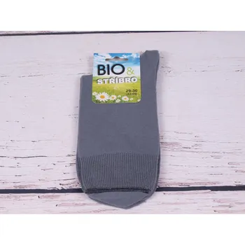 Pánské ponožky Ponožky Props bio antibakteriální se stříbrem ŠEDÉ velikosti ponožek: 27-28 ( EUR vel. 41-42)