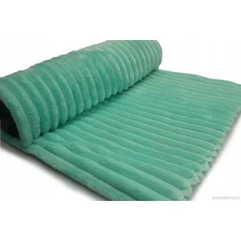 Dekorační látka Mínky Proužky, barva Mentolová