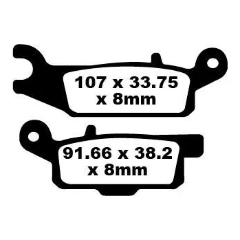 Brzdový systém Brzdové destičky EBC FA444TT