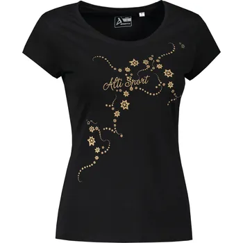 Dámské triko ALTISPORT CARRYOVER ALW009F61 ČERNOZLATÁ XS